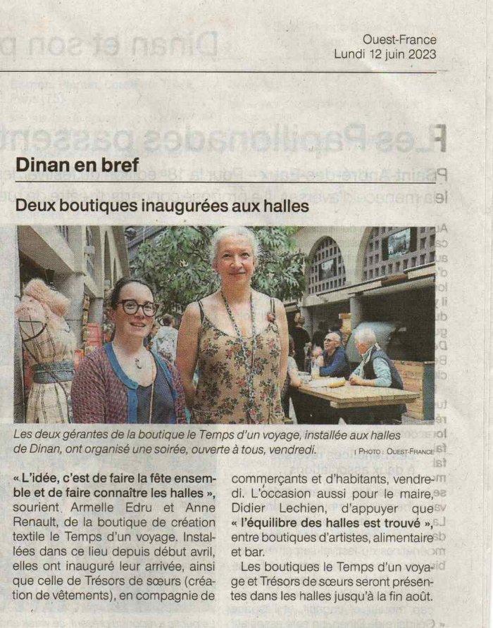 Ouest France 12-06-23 - Le Temps d'un Voyage